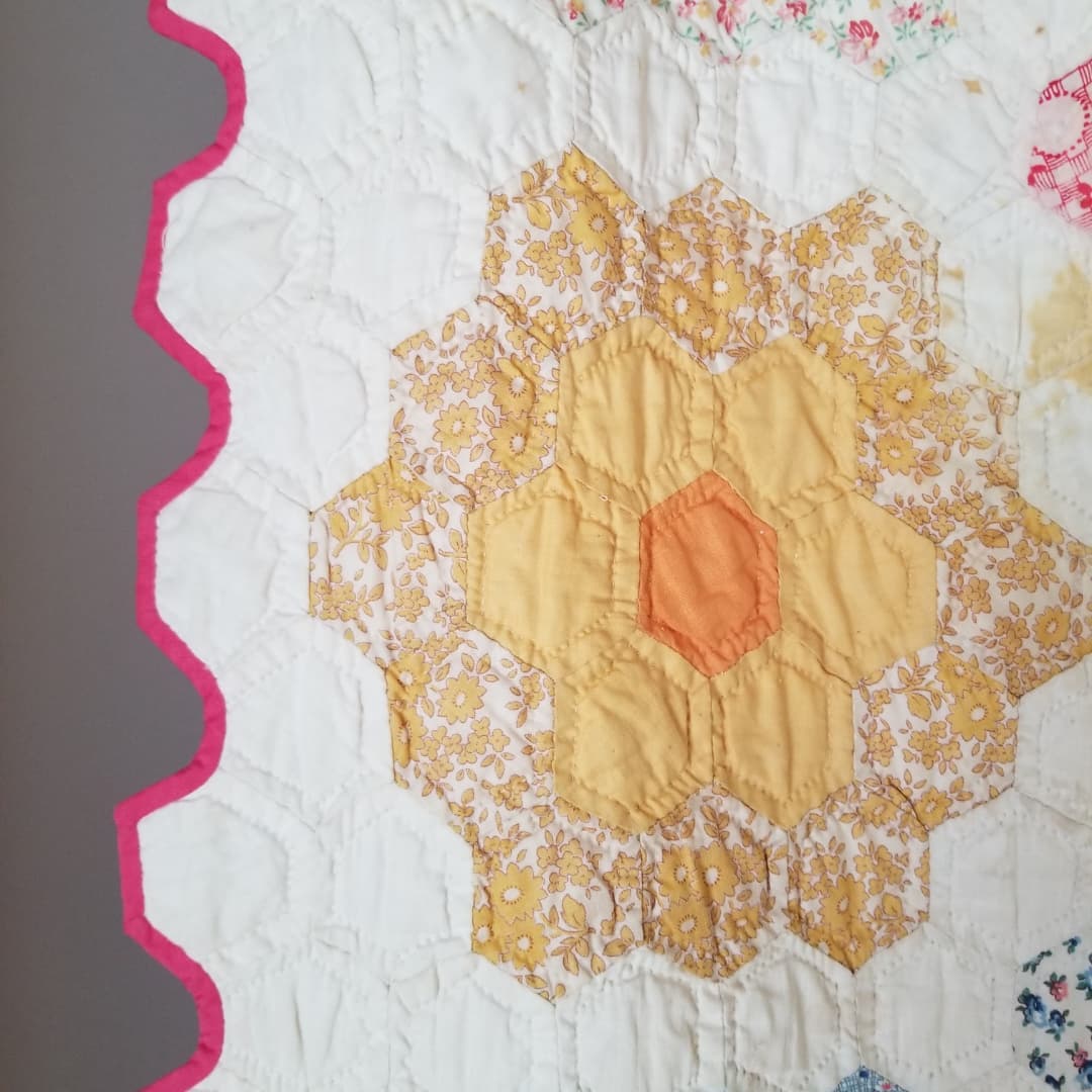 Grandmother's Garden, Friendship Flower Quilt
