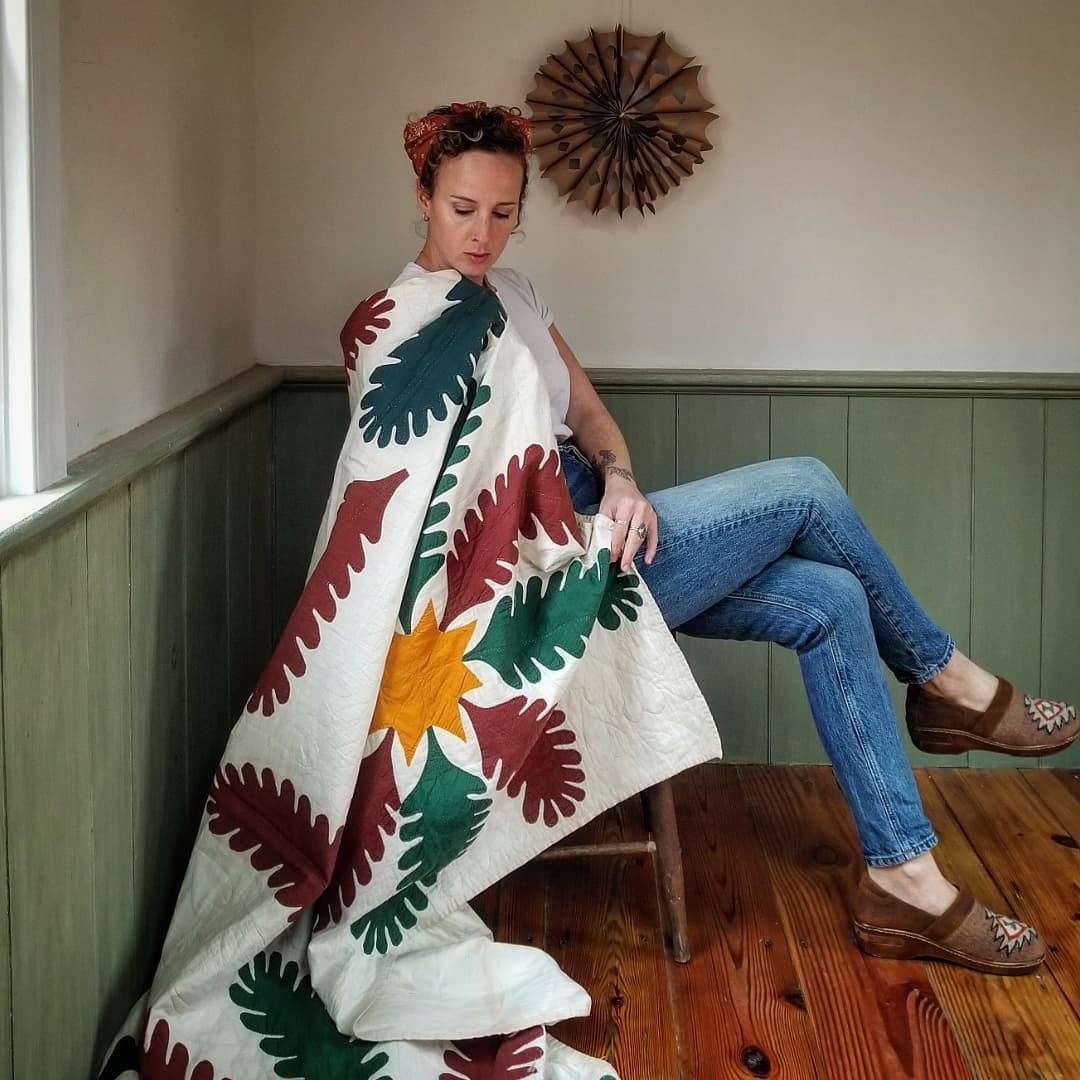 Antique Princess Feather Quilt