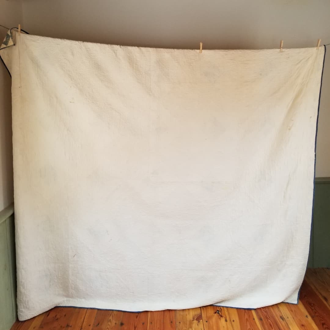 Blue &White Antique Quilt