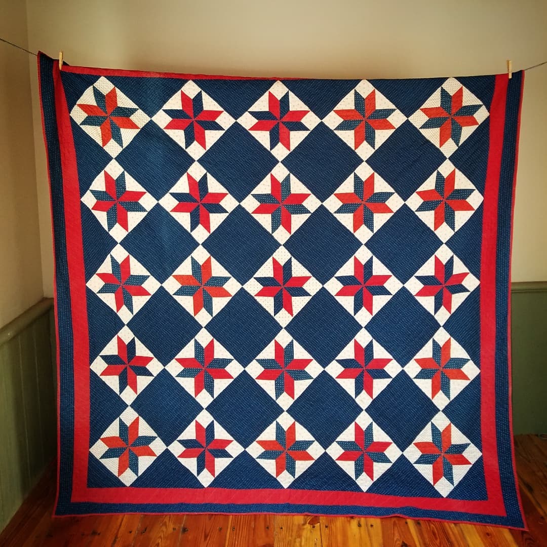 Red White and Blue Feed Back Quilt