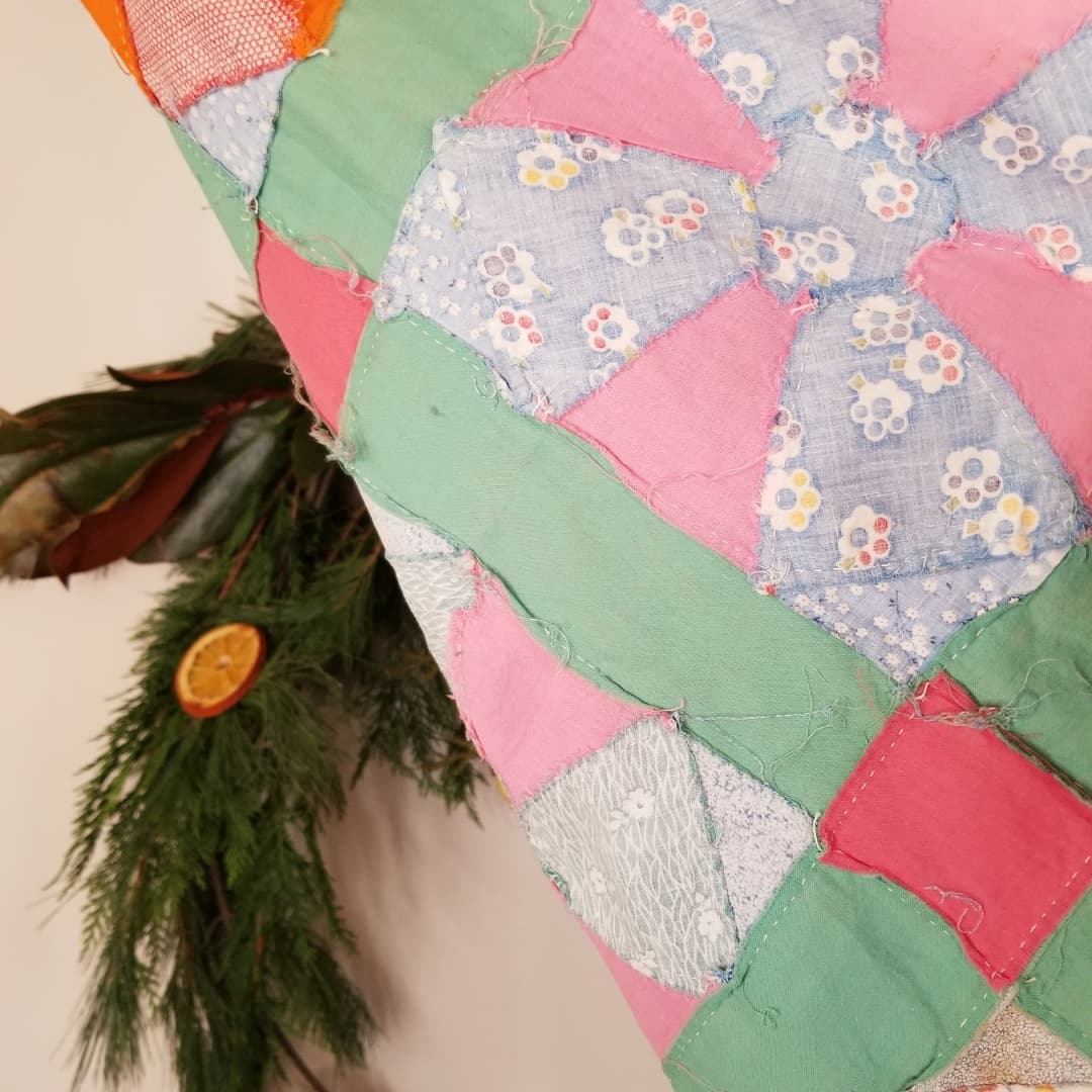 Green Pinwheel Quilt TOP
