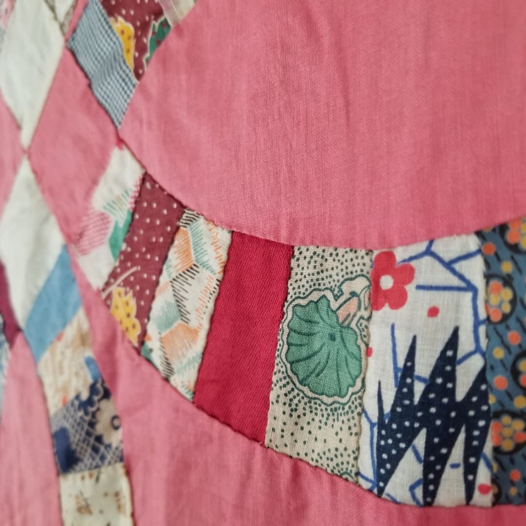 Pink Wedding Ring Quilt