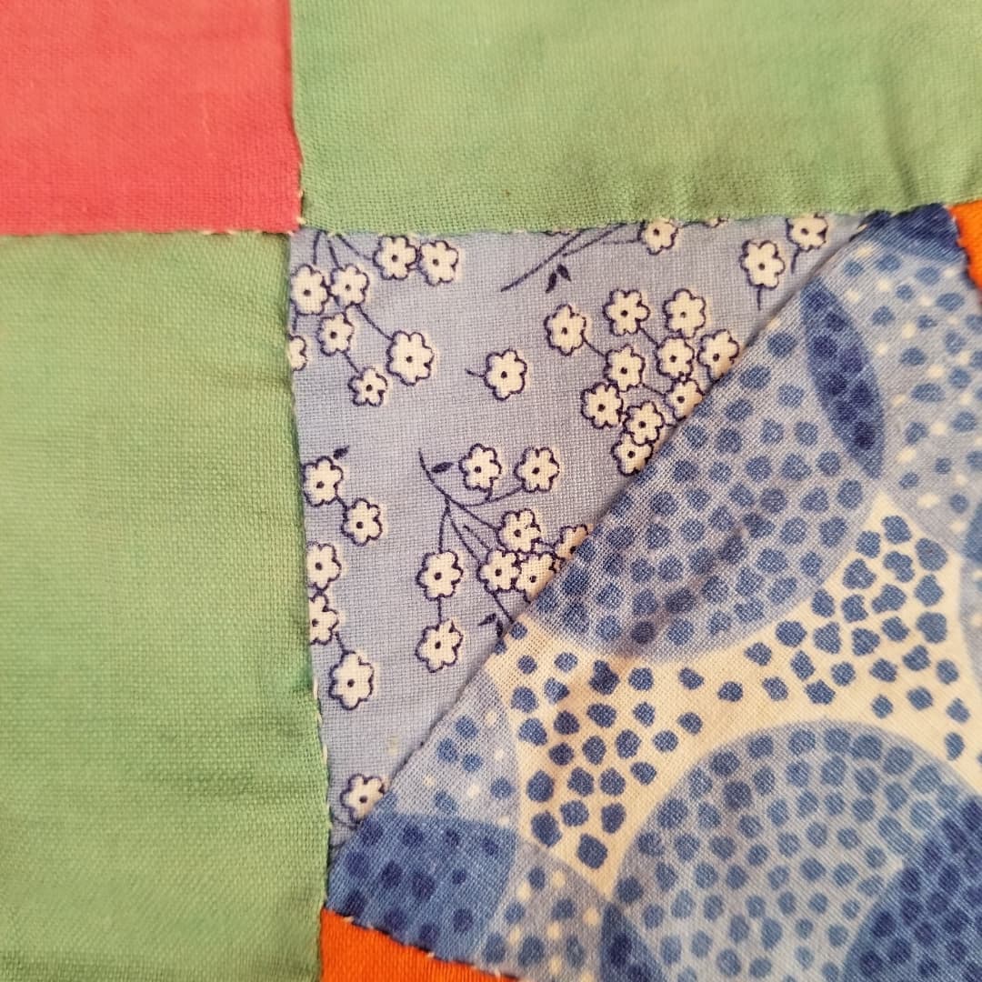 Green Pinwheel Quilt TOP
