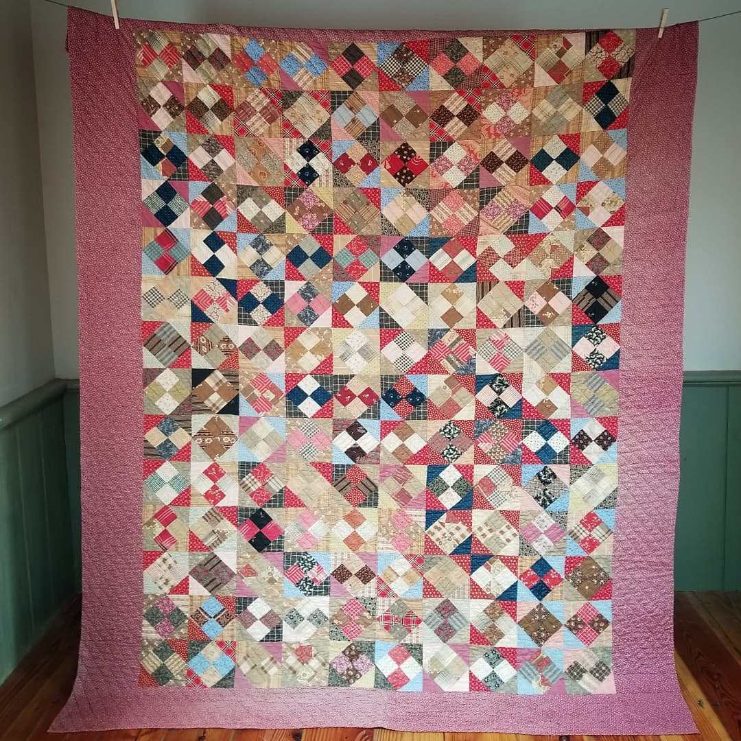 Flannel Backed 4 Patch Quilt