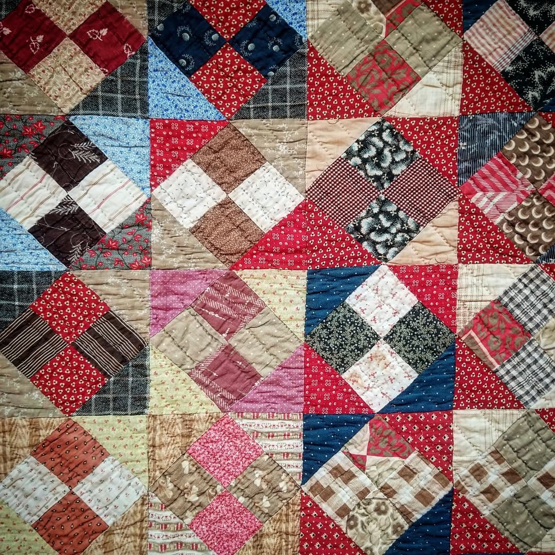 Flannel Backed 4 Patch Quilt