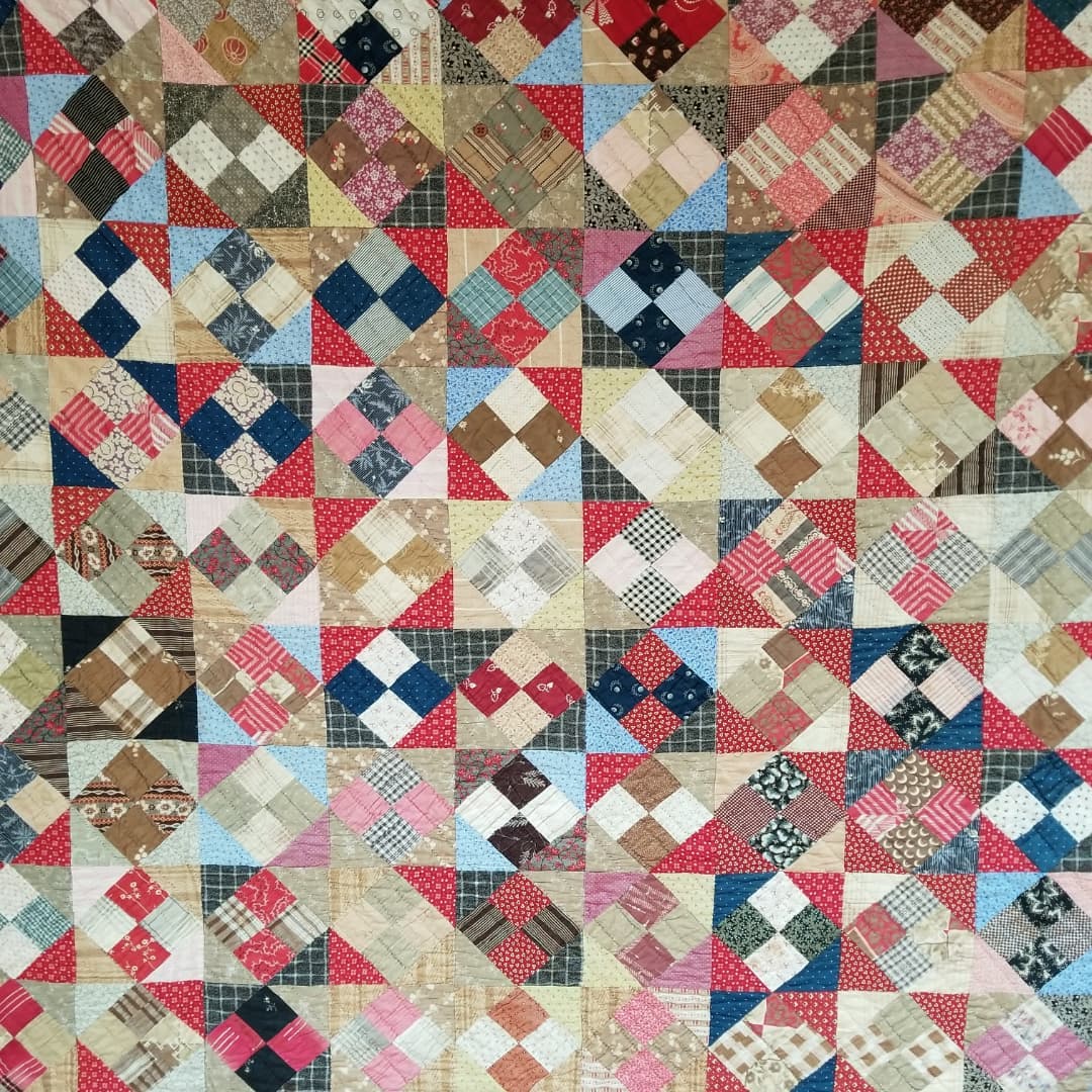 Flannel Backed 4 Patch Quilt