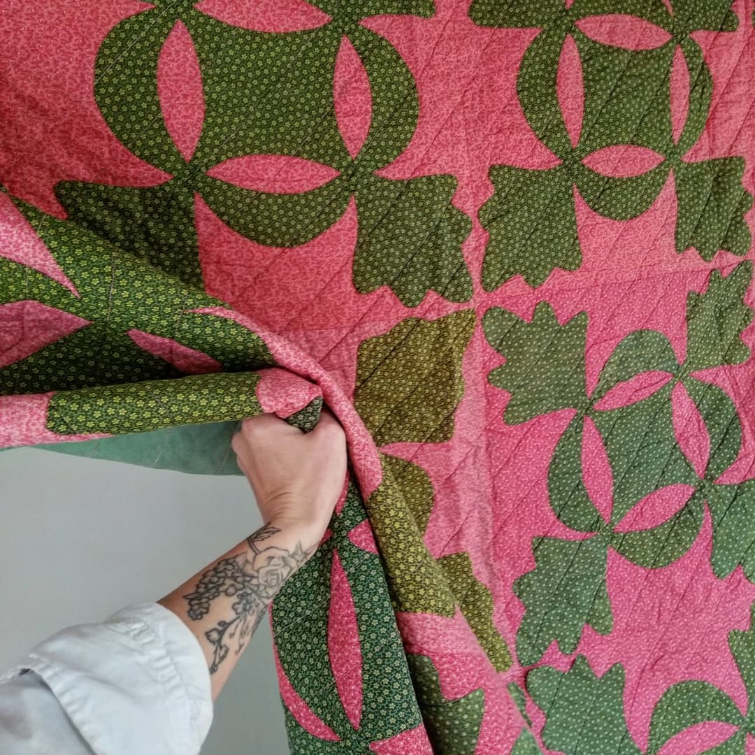 Calico Applique Quilt 3