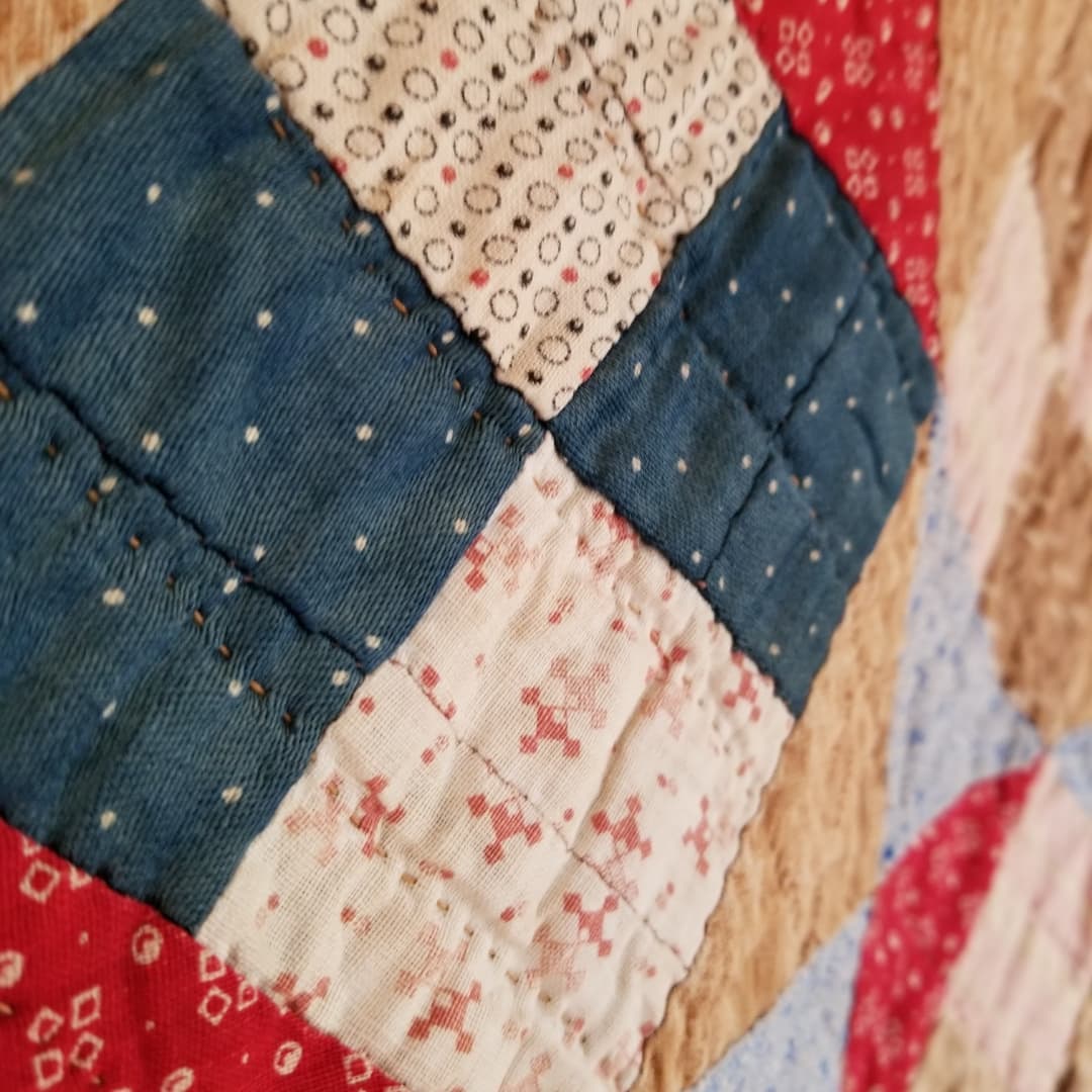 Flannel Backed 4 Patch Quilt
