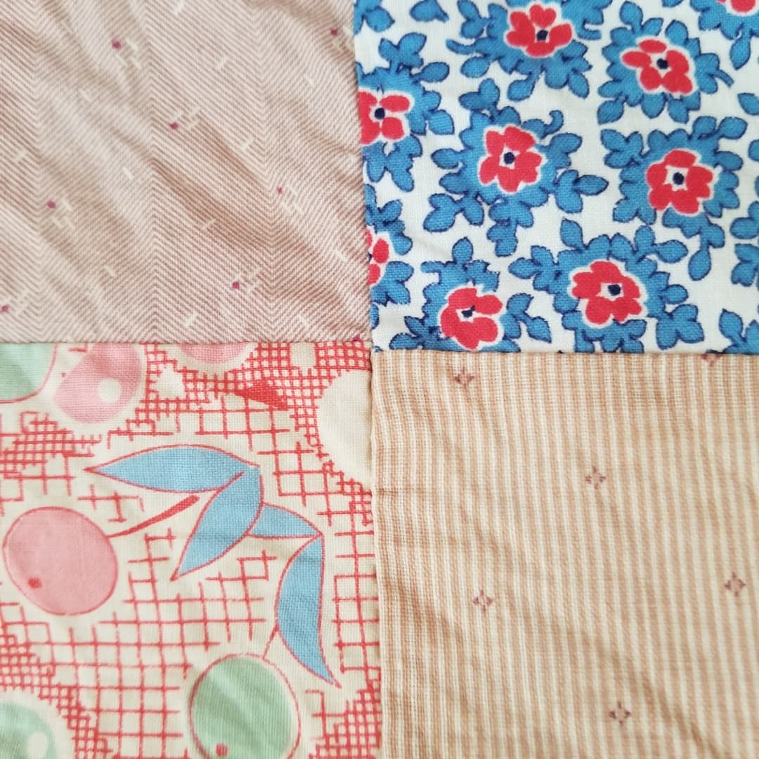 Midcentury Patchwork Quilt TOP