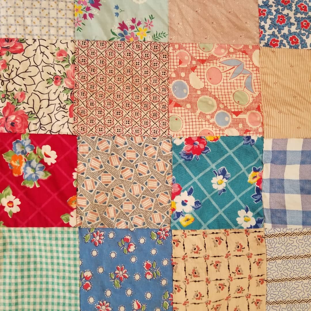Midcentury Patchwork Quilt TOP