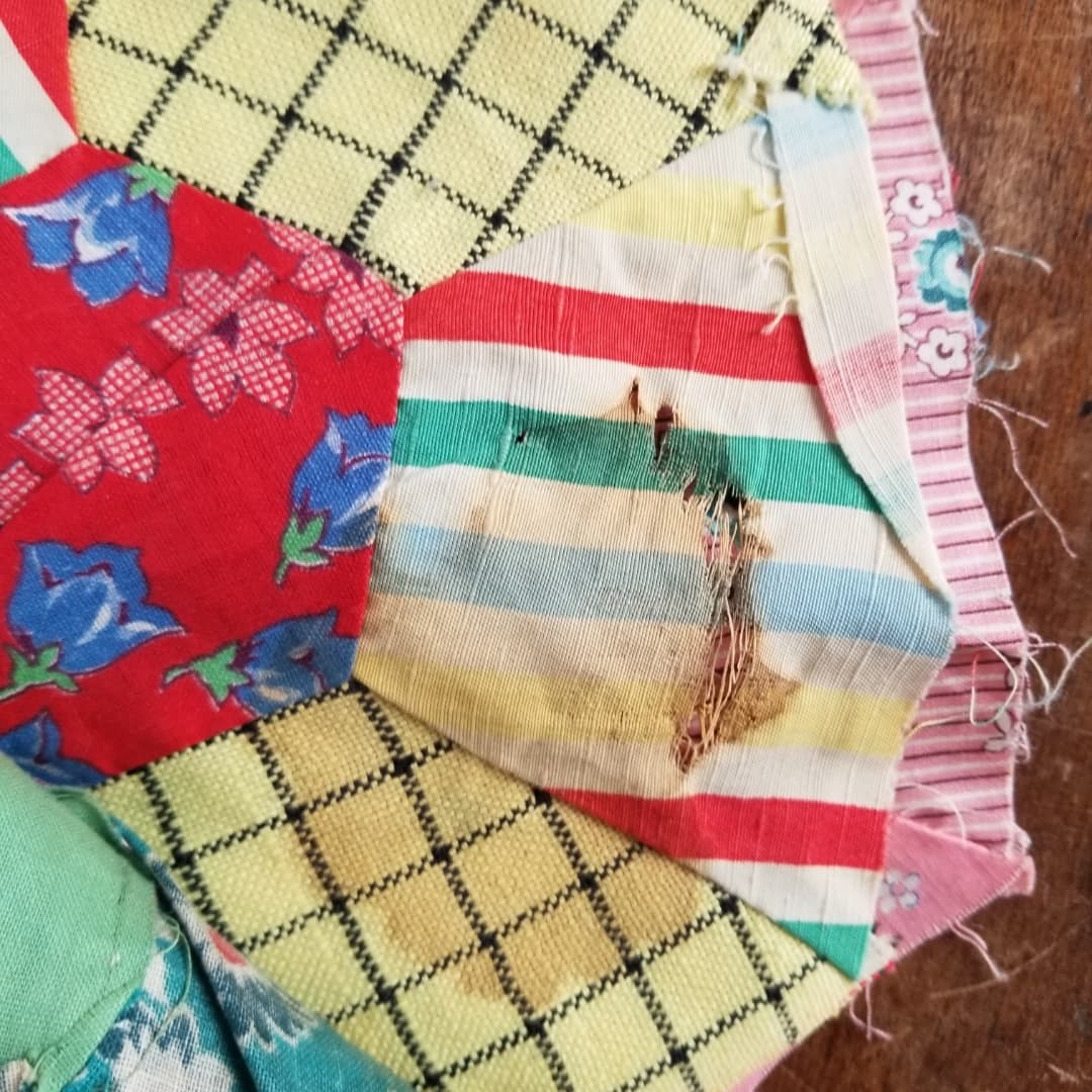 Hexi Quilt Top Strip