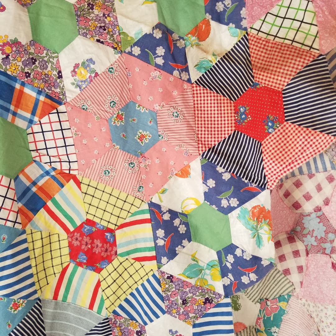 Hexi Quilt Top Strip