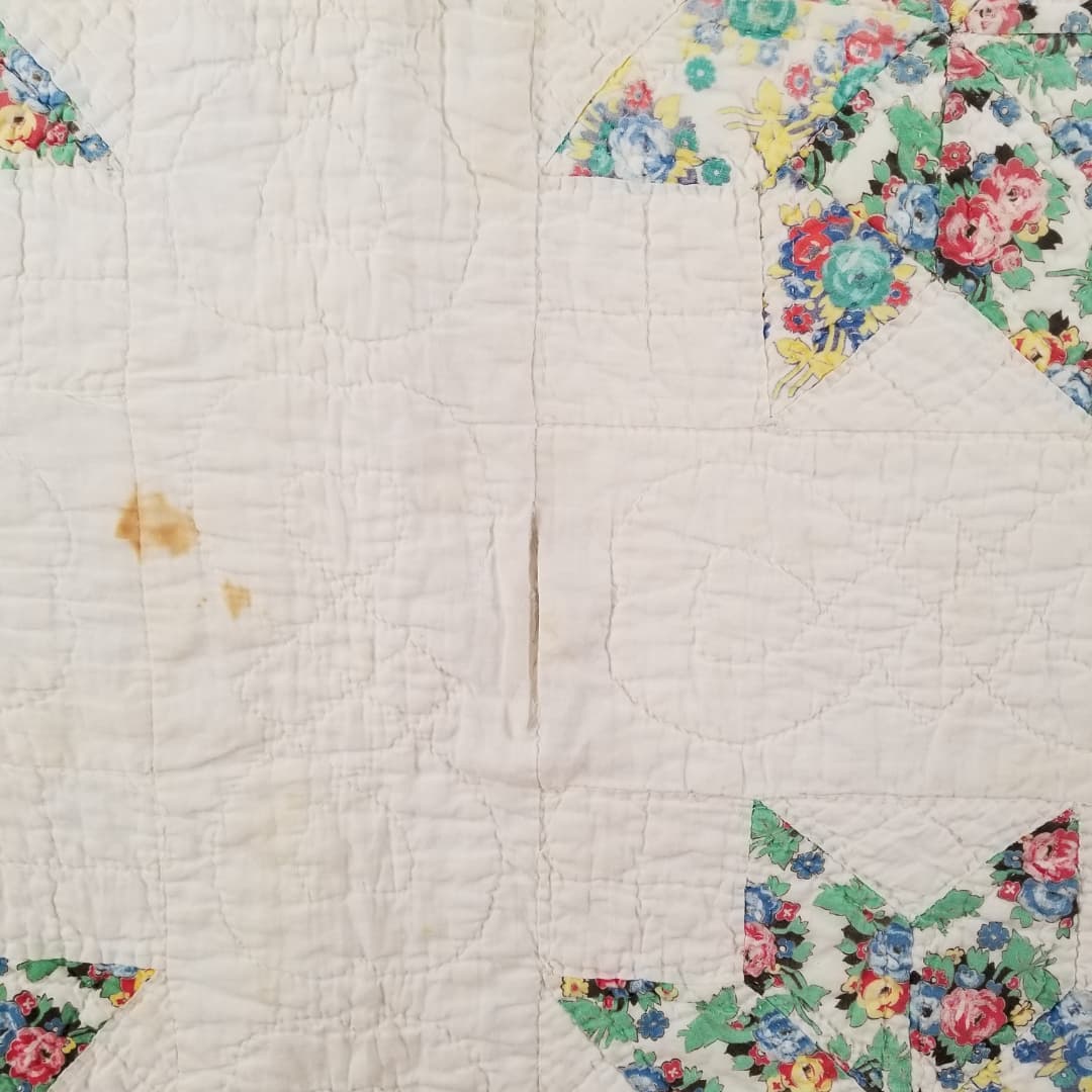 Floral 8pt Star Quilt