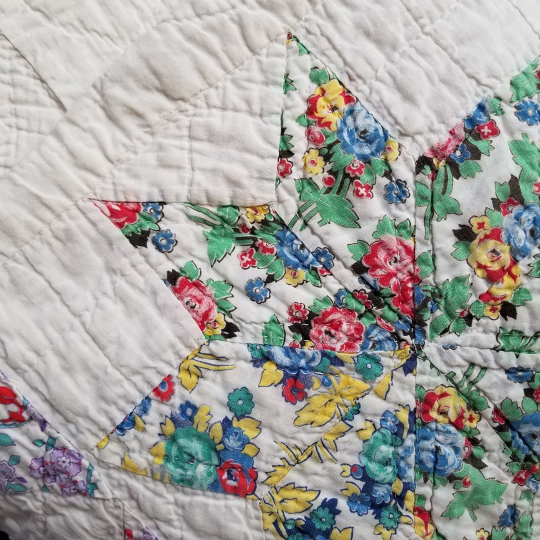 Floral 8pt Star Quilt