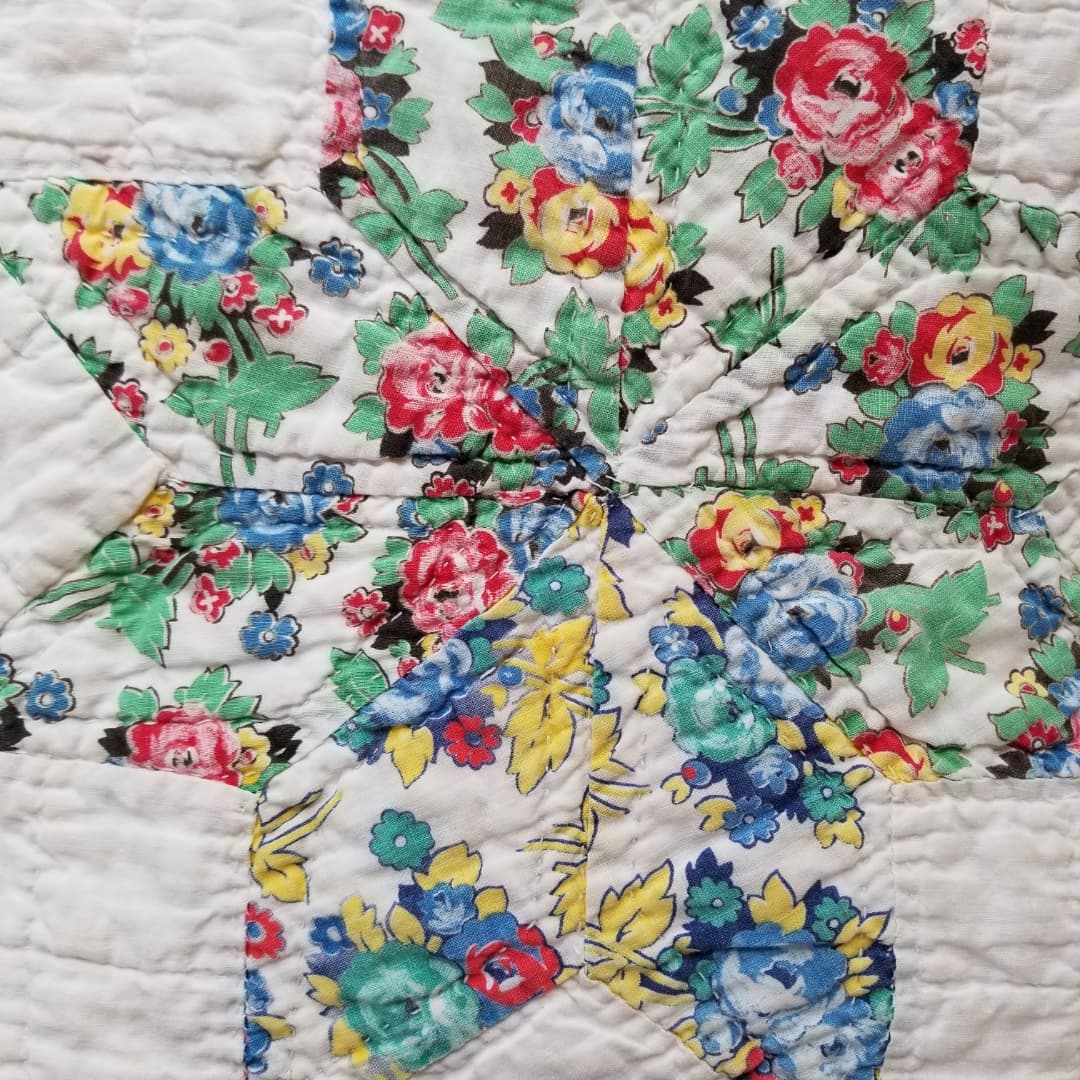 Floral 8pt Star Quilt
