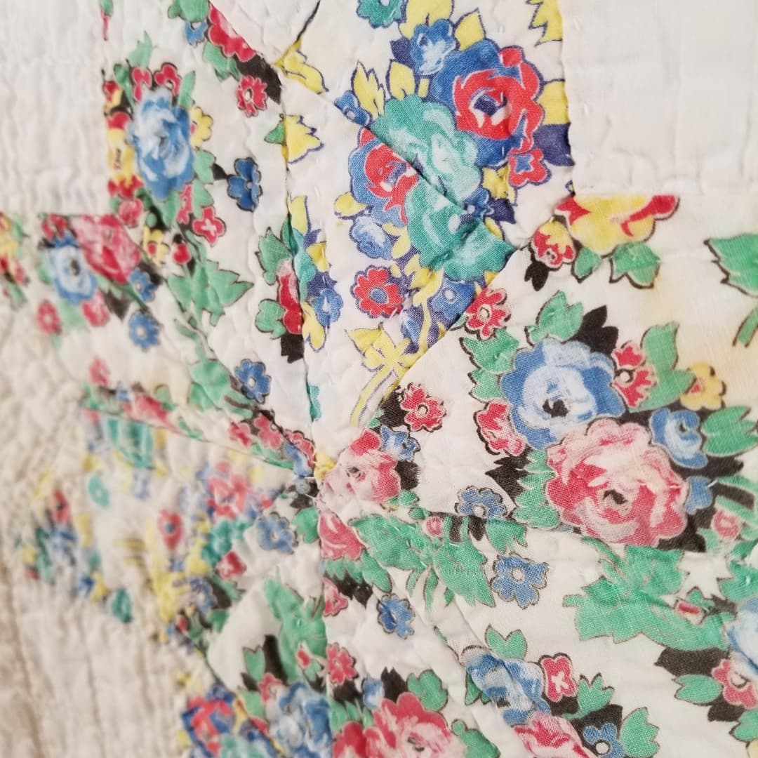 Floral 8pt Star Quilt