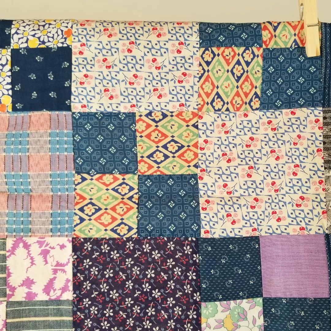 Indigo Patchwork Quilt TOP