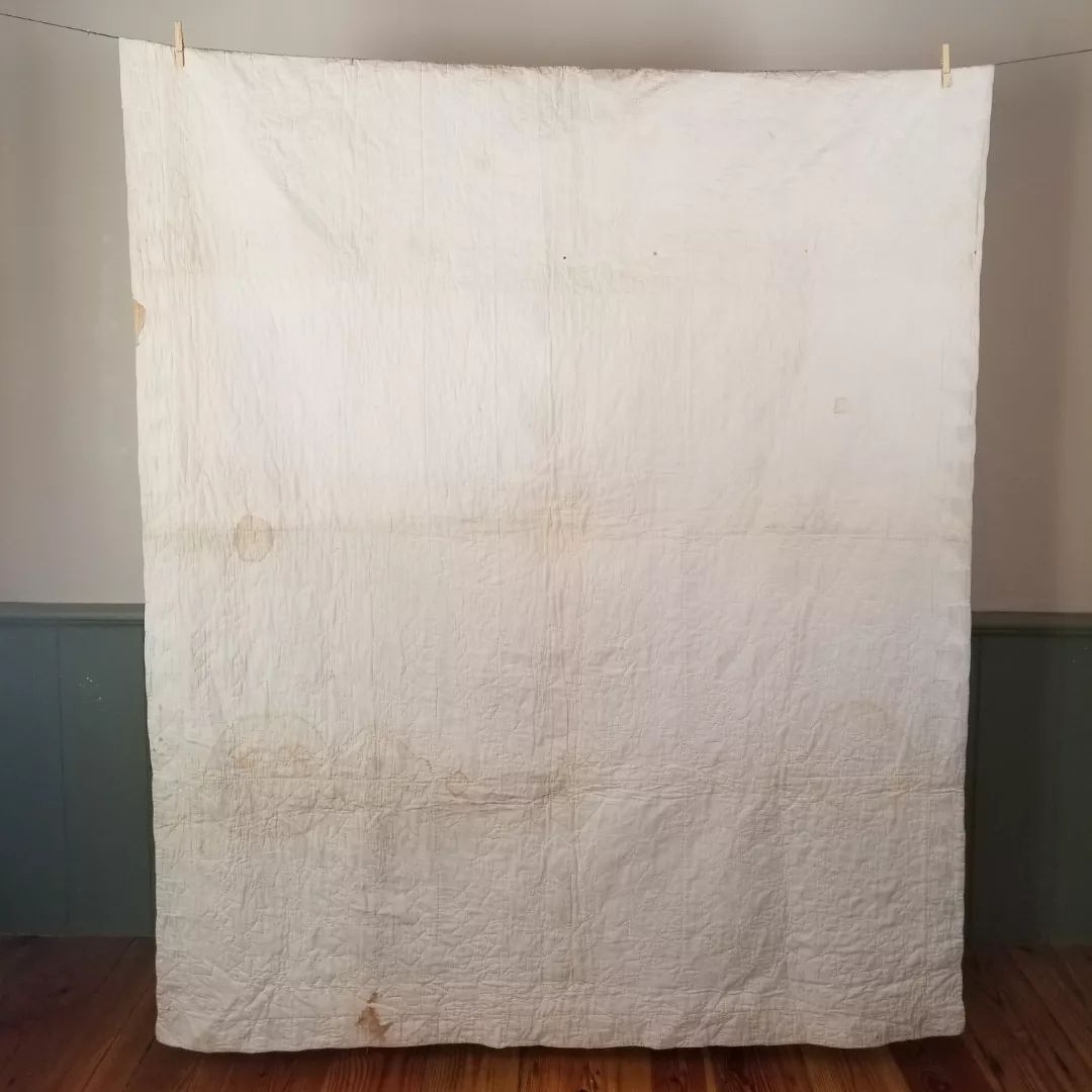 Green 19th Century Applique Quilt