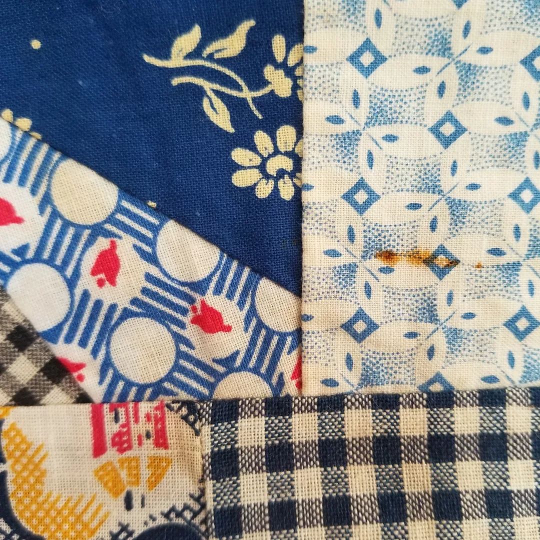 Indigo Patchwork Quilt TOP