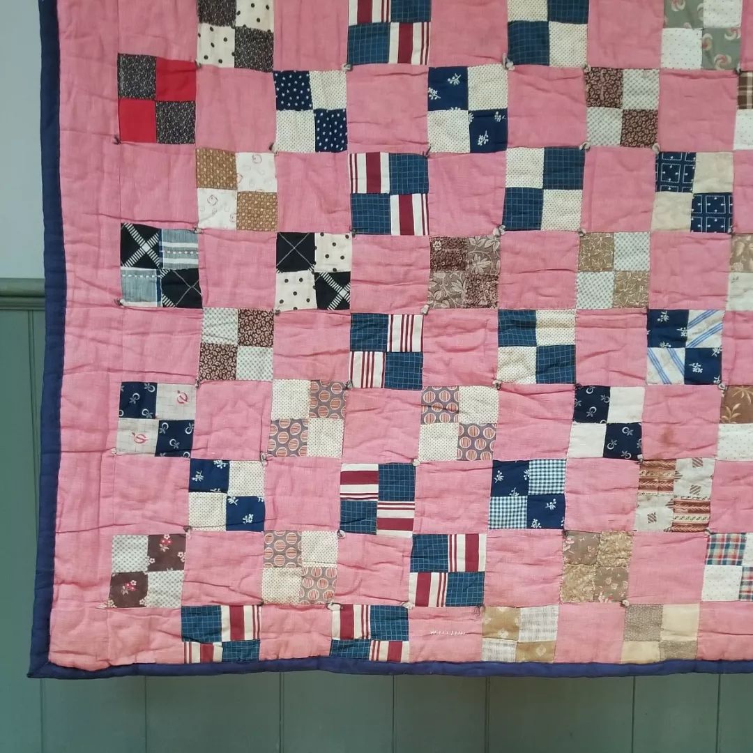 Four Patch Quilt with Newer Backing.
