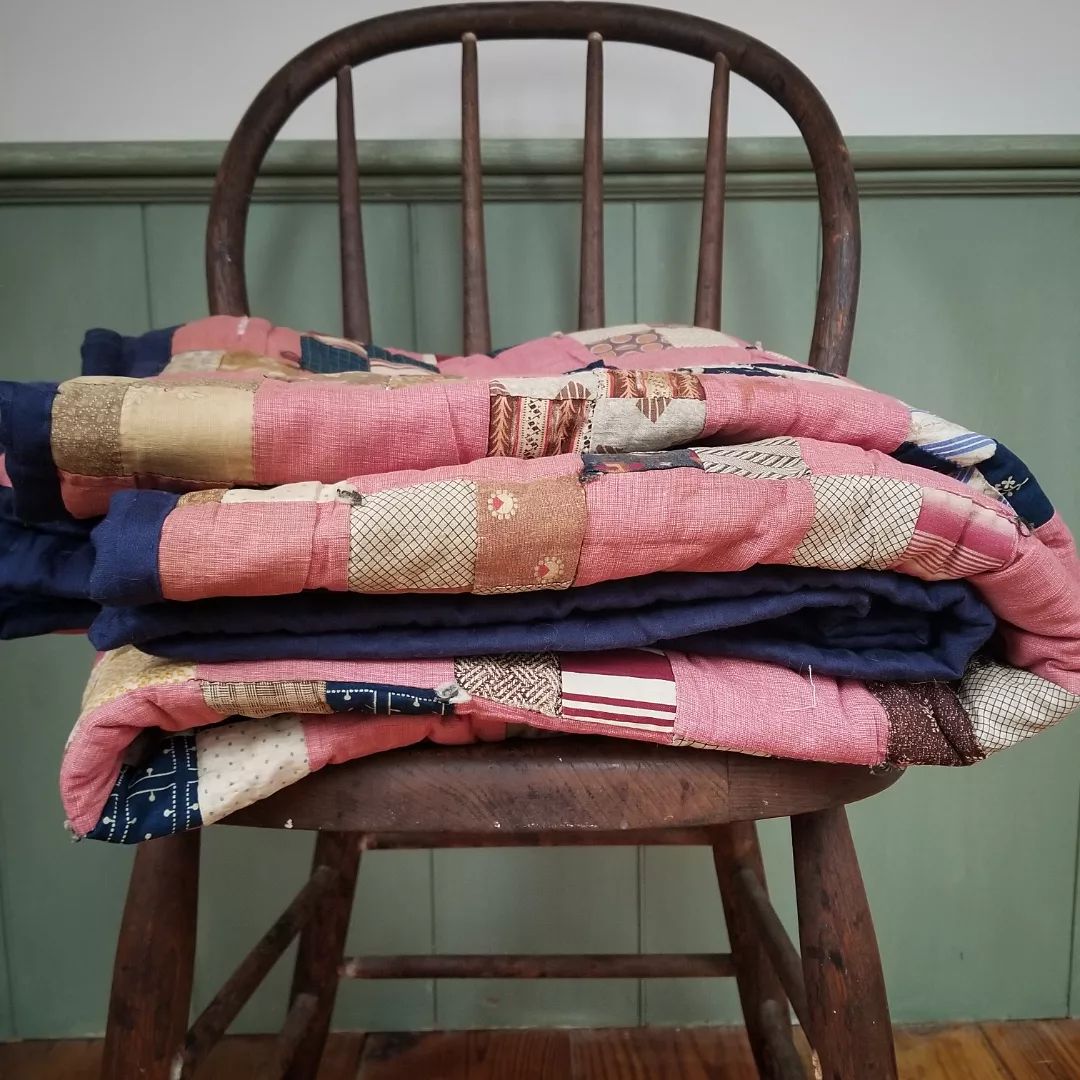 Four Patch Quilt with Newer Backing.