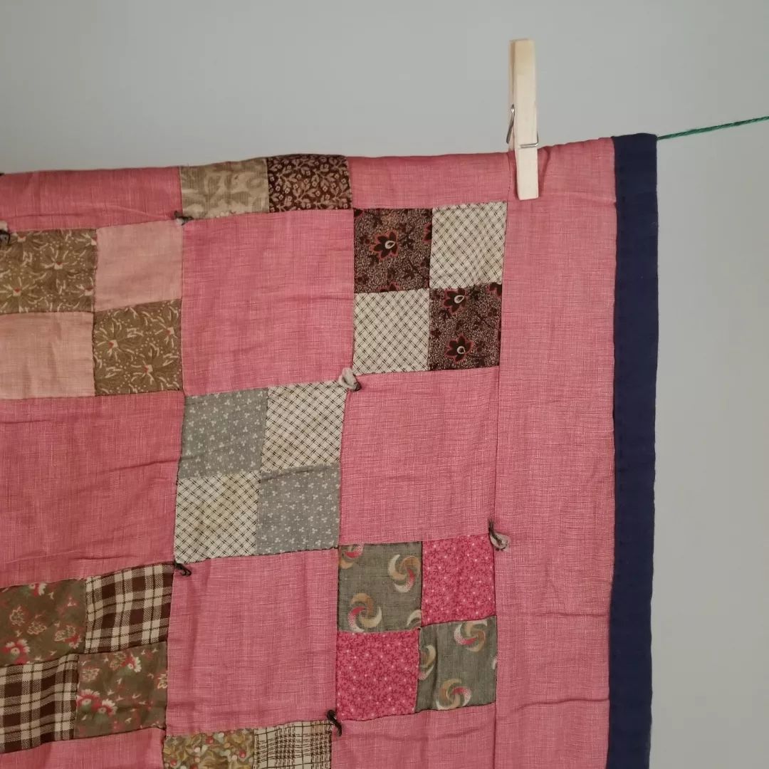 Four Patch Quilt with Newer Backing.