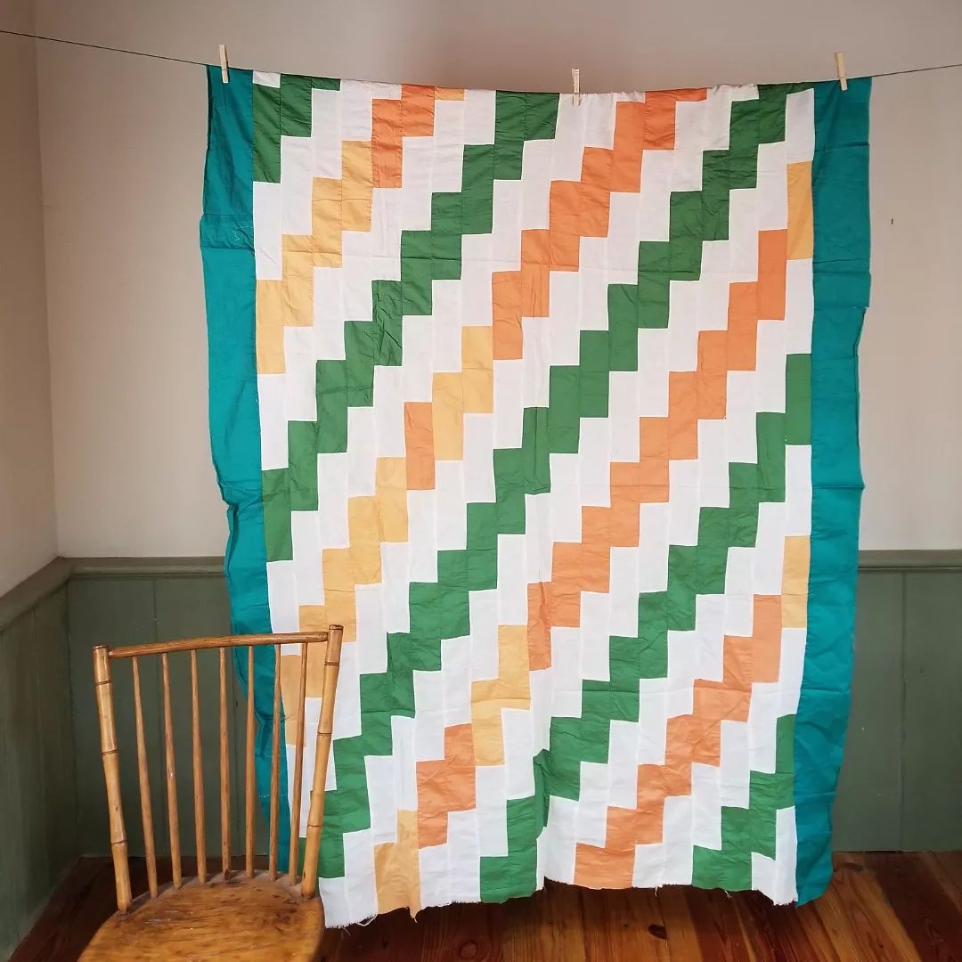 Orange and Green Brick TOP