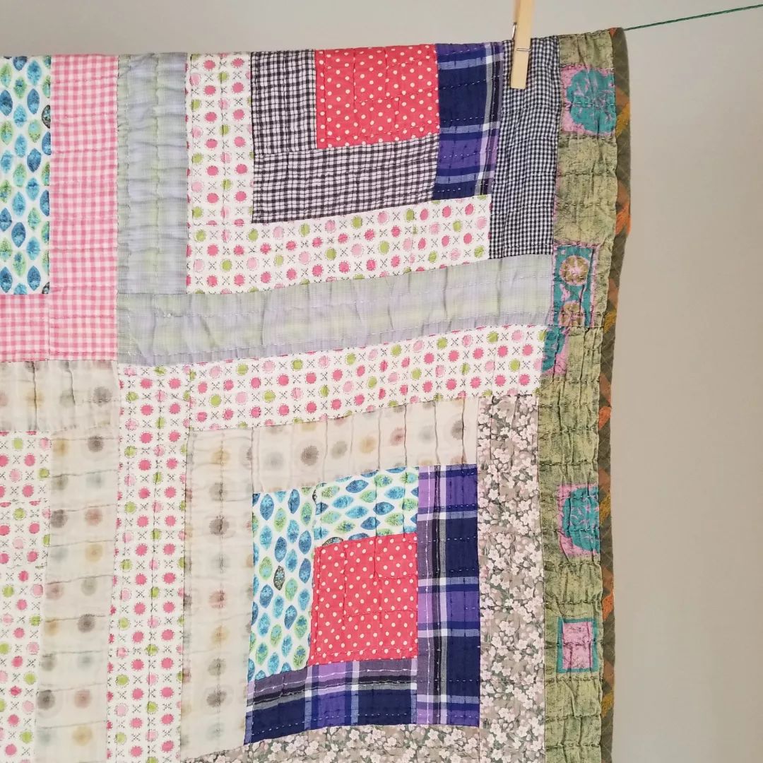 Midcentury Log Cabin Quilt
