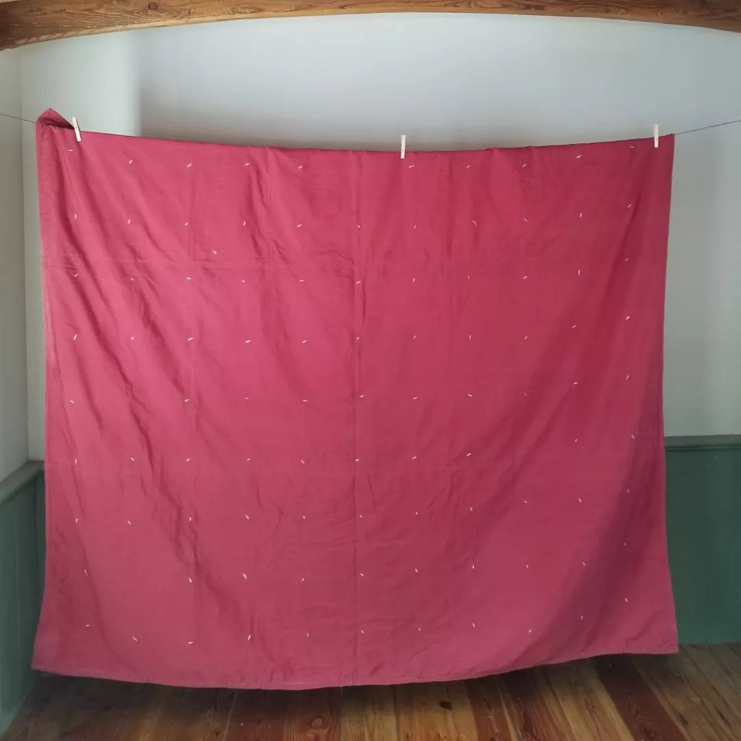 Muted Triangle Hand Tied Quilt