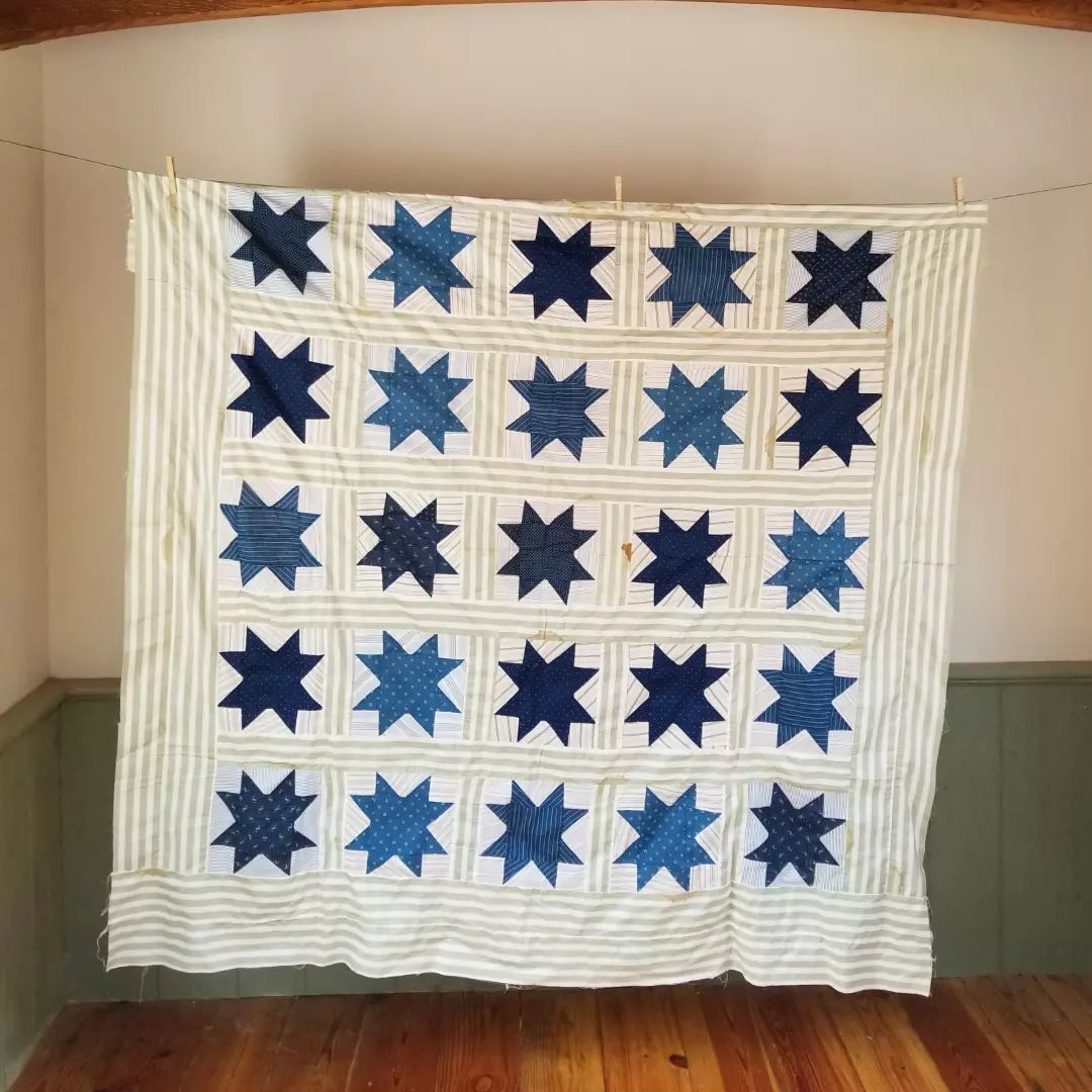Green and Indigo Evening Star TOP