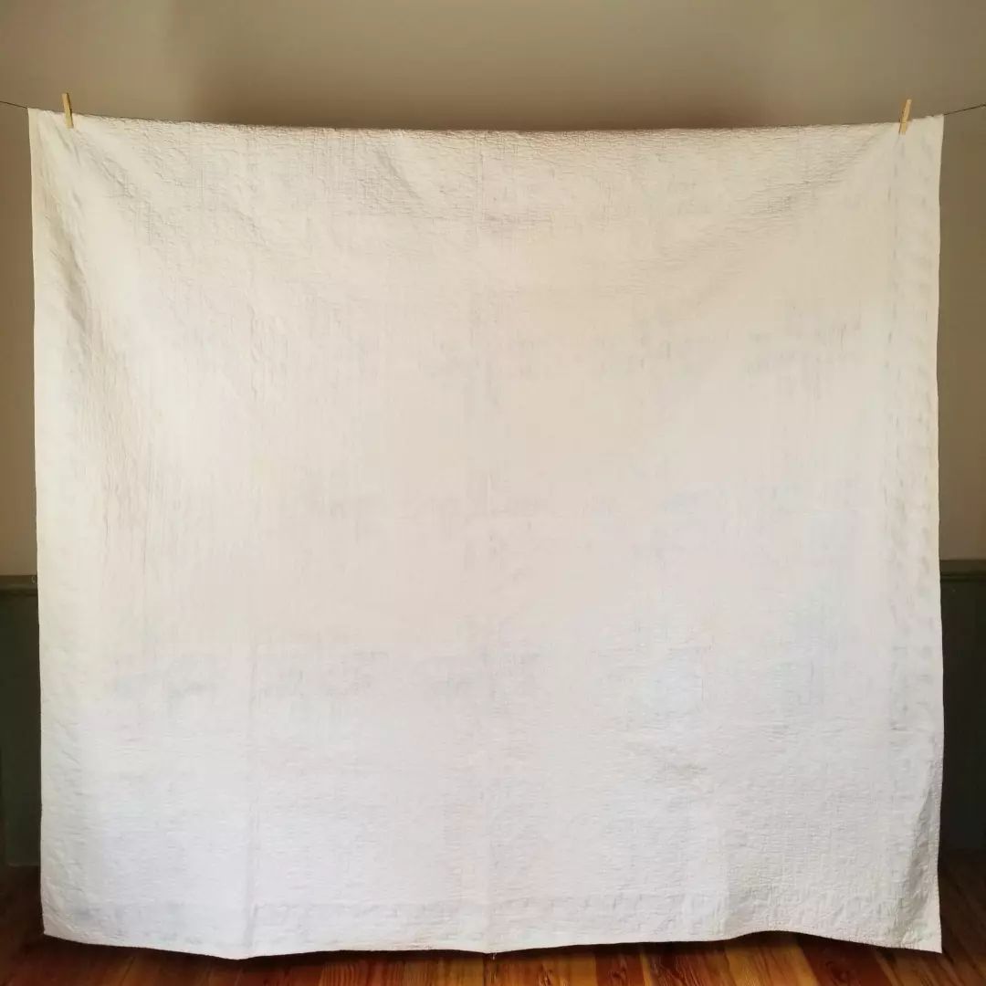 Blue & White Diamond Star Quilt
