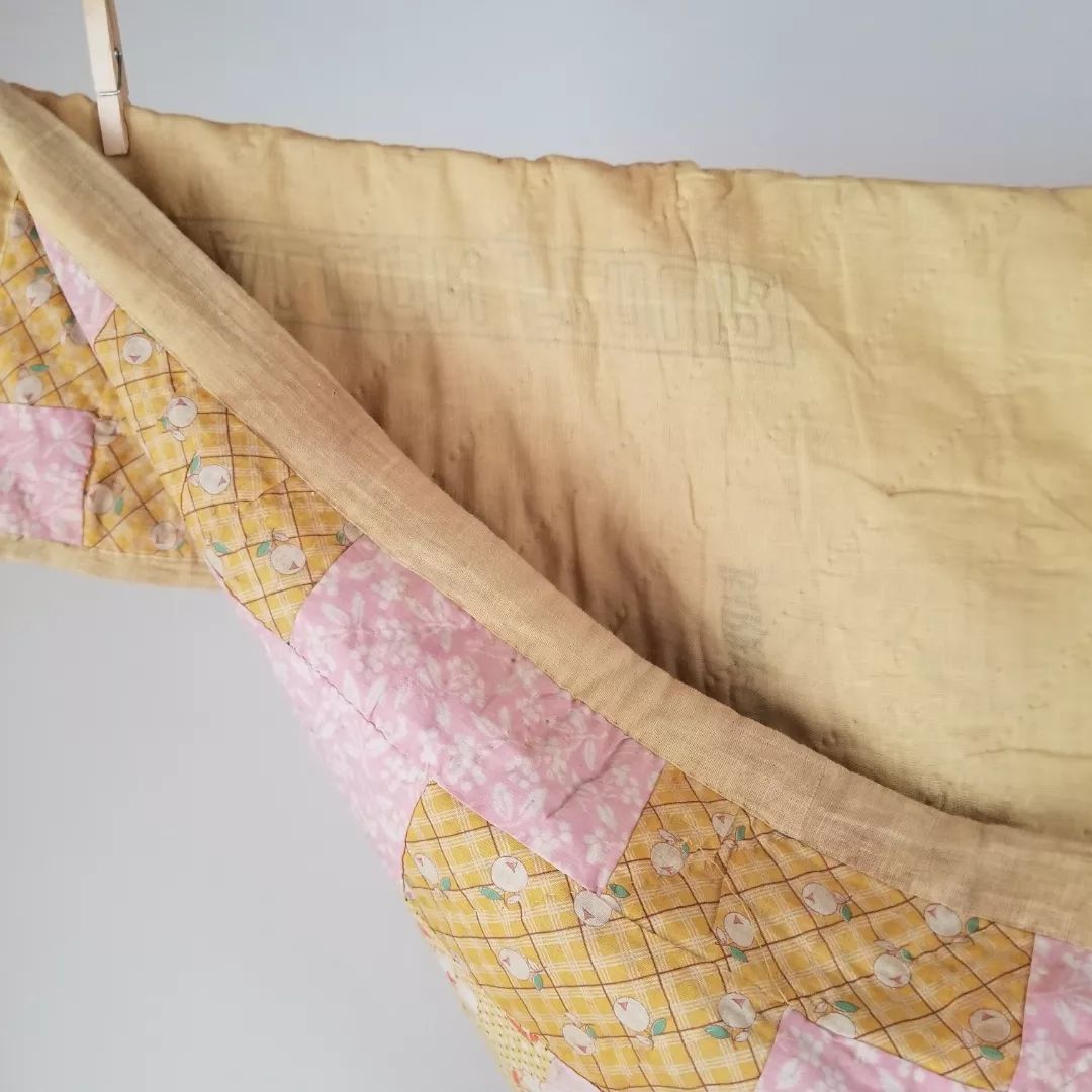 Pink Flour Sack Quilt 2