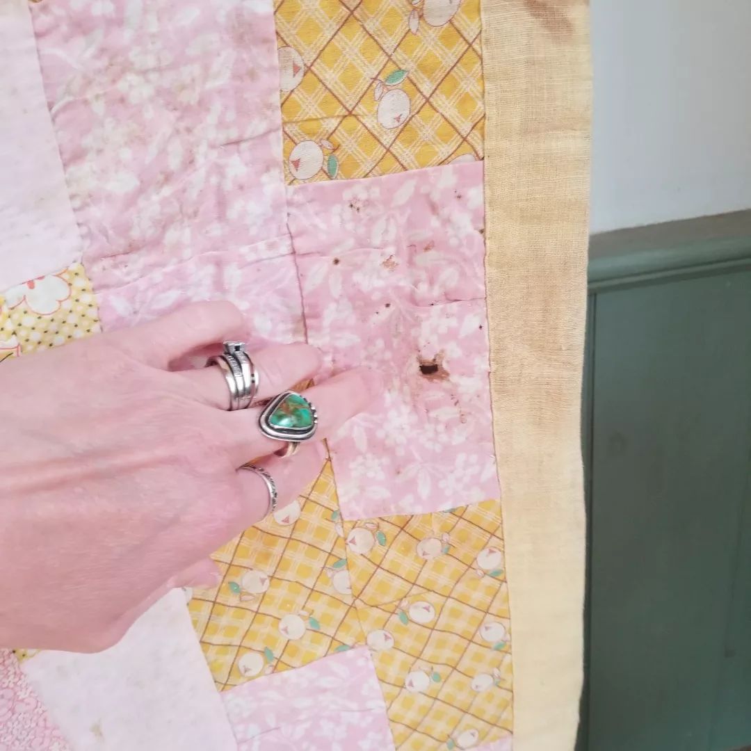 Pink Flour Sack Quilt 2