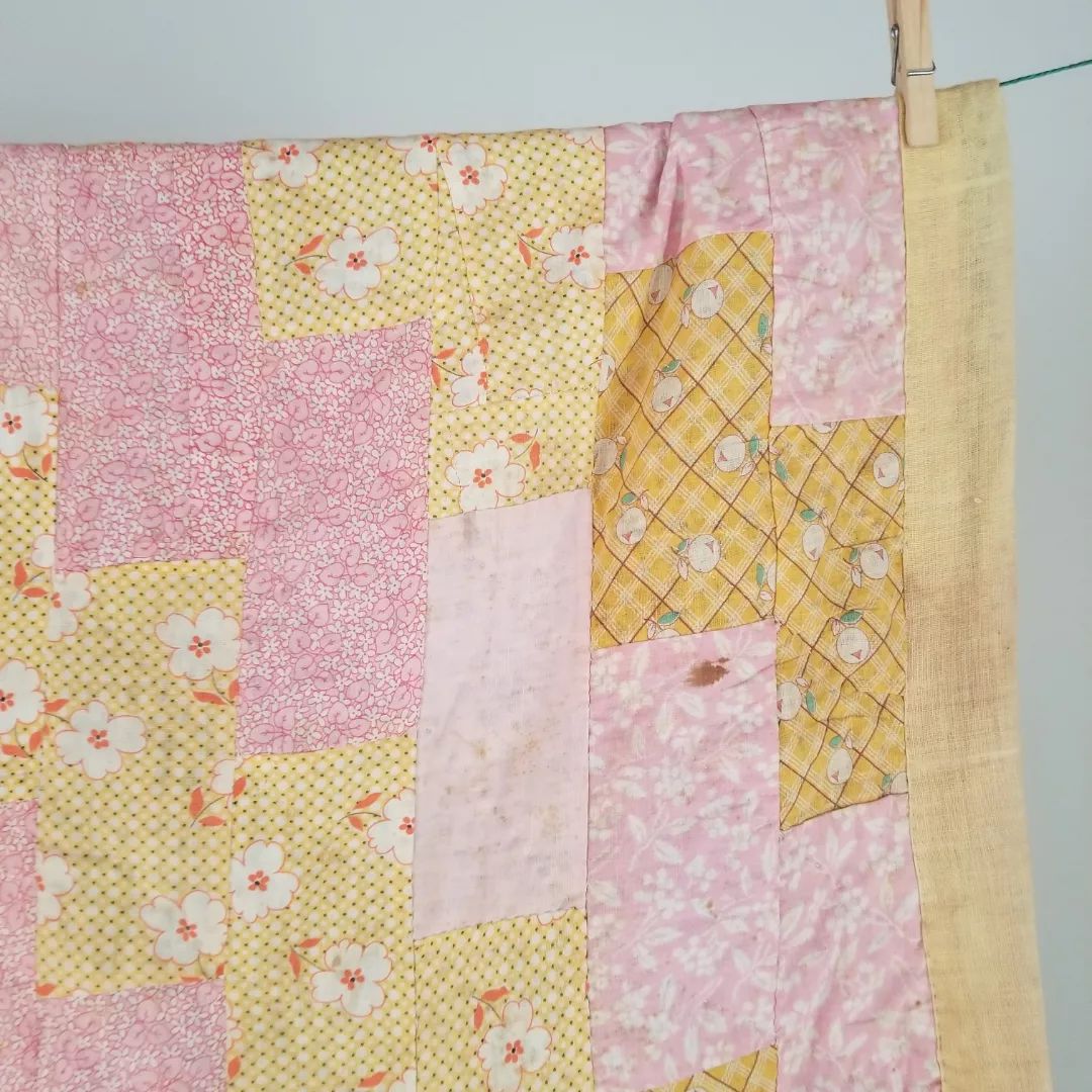 Pink Flour Sack Quilt 2