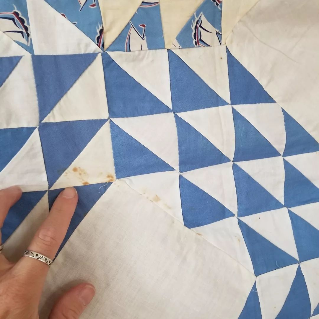 Ocean Waves Quilt TOP 2