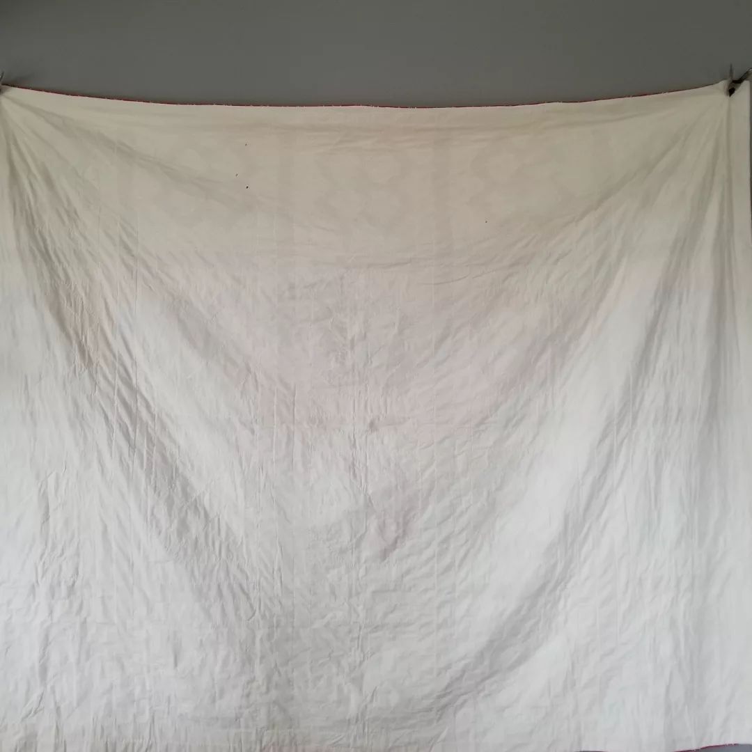 Red and White Antique Quilt