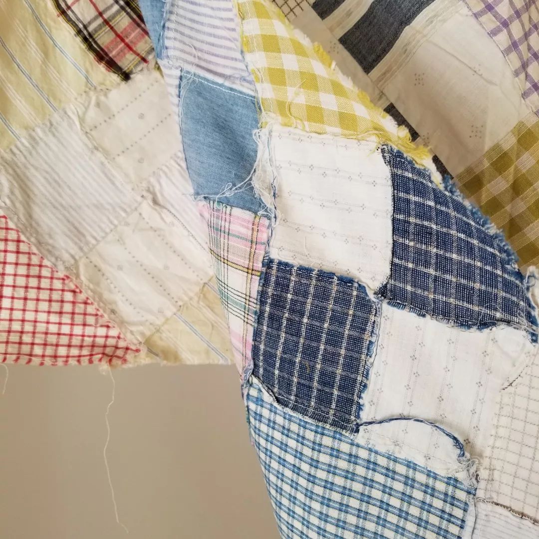 Antique Shirting Quilt TOP