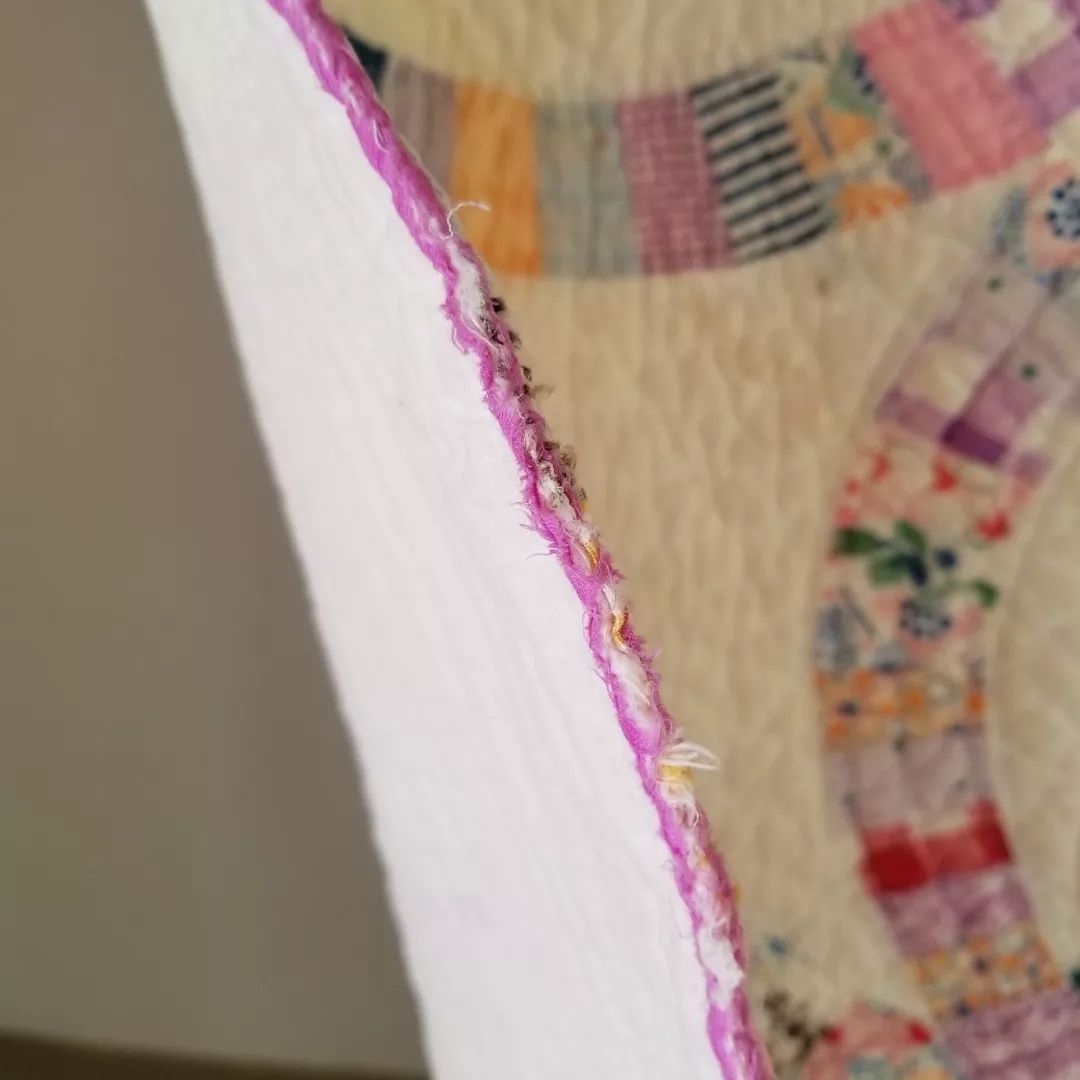 Purple Bound Wedding Rings Quilt