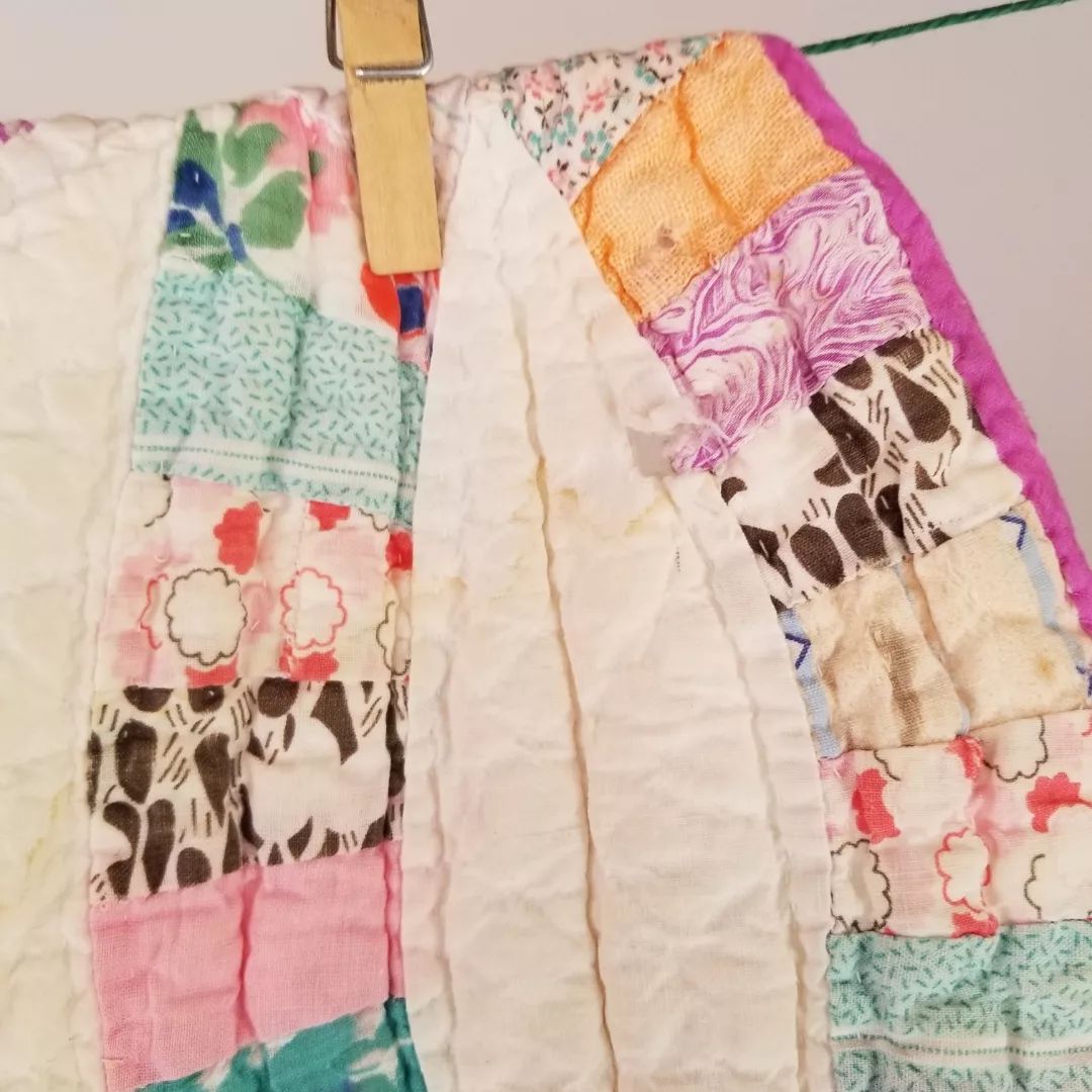 Purple Bound Wedding Rings Quilt