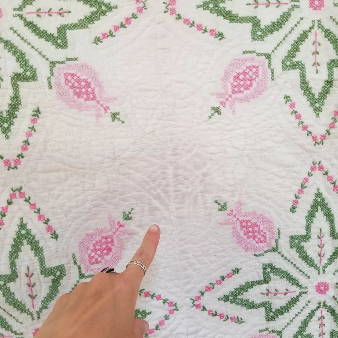 Cross Stitched Quilt 3