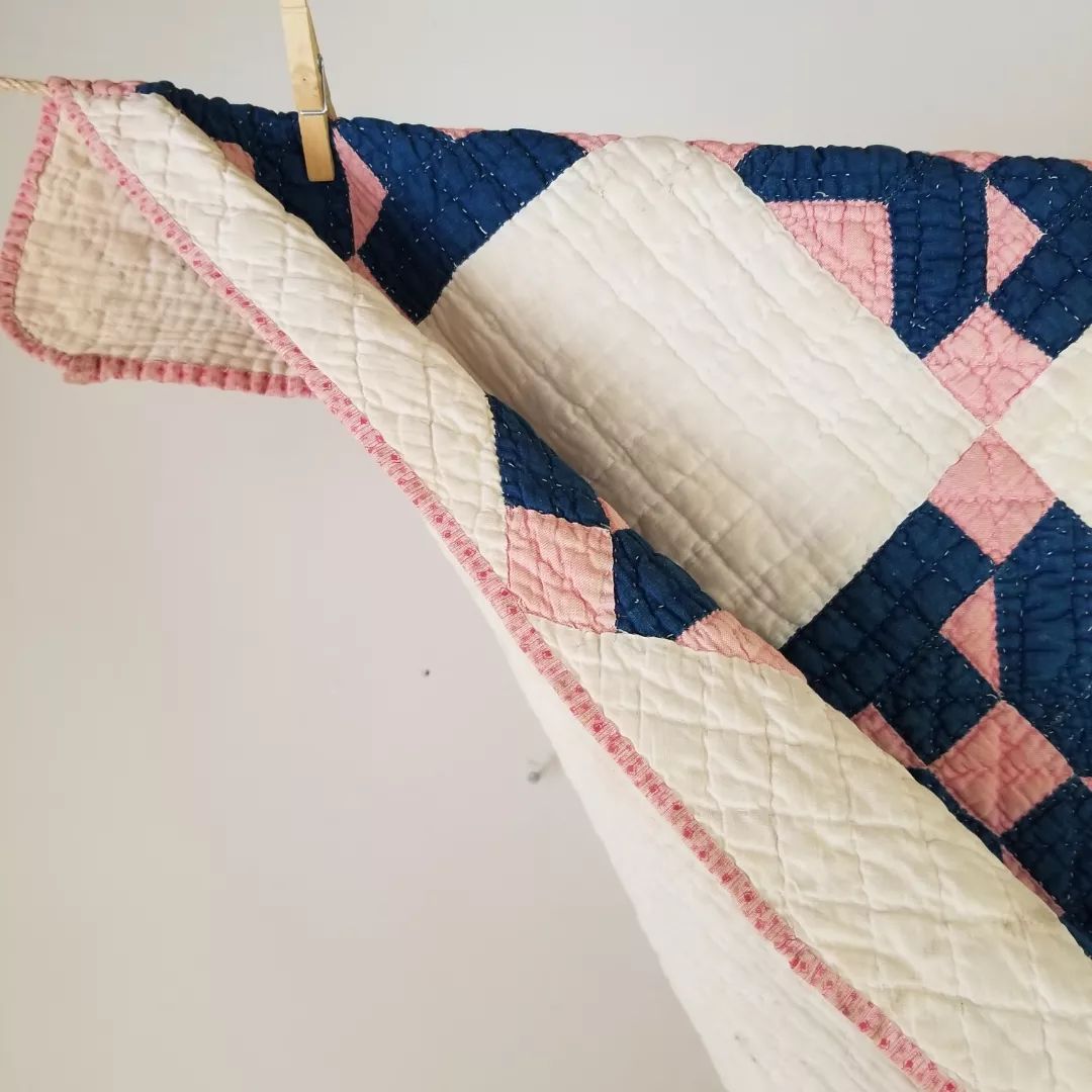 Indigo and Pink Quilt