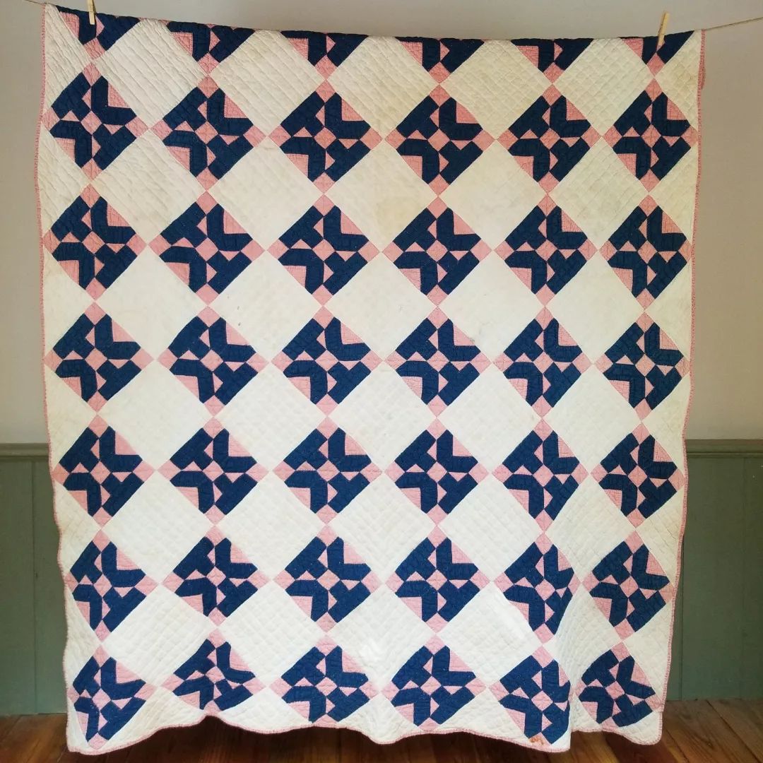 Indigo and Pink Quilt