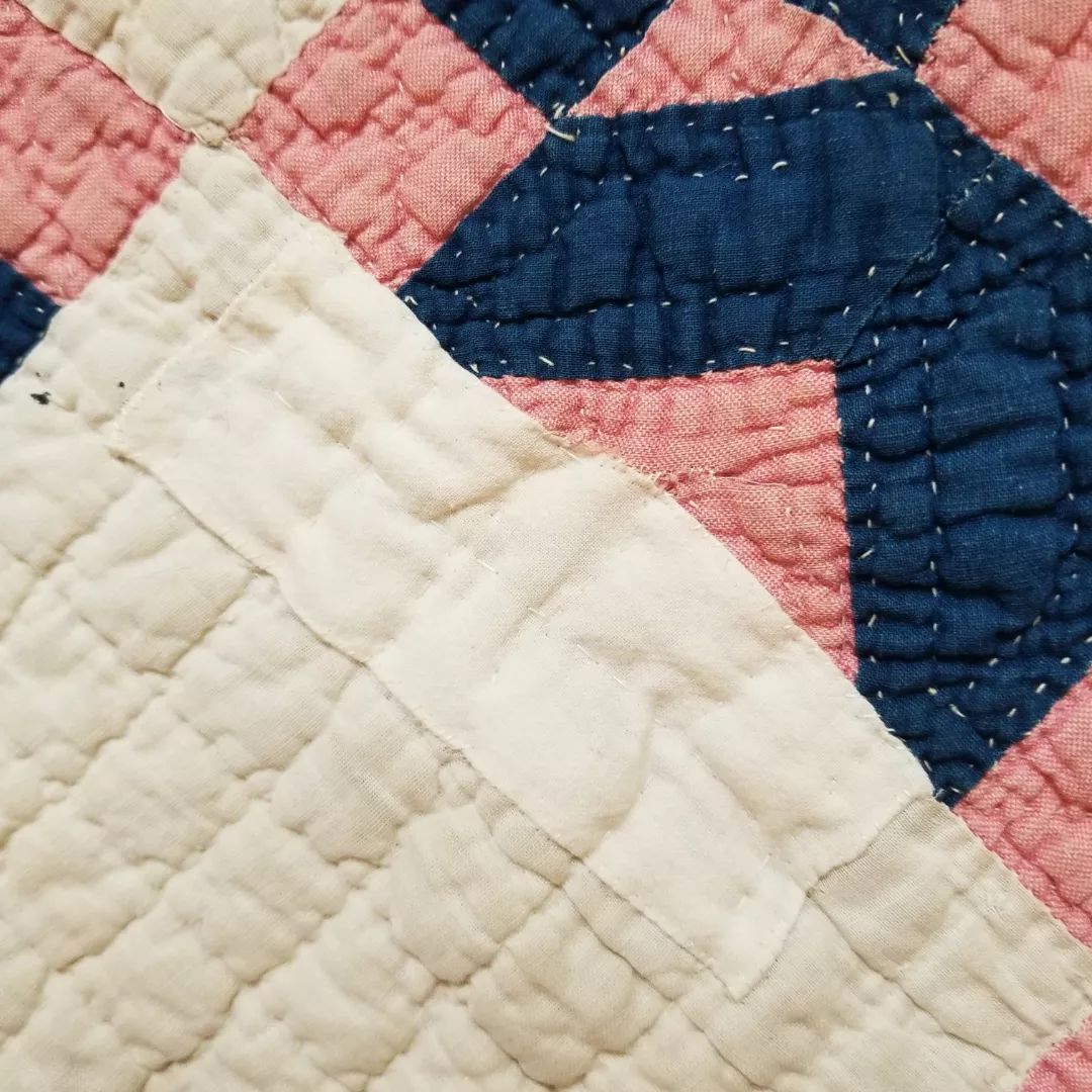 Indigo and Pink Quilt