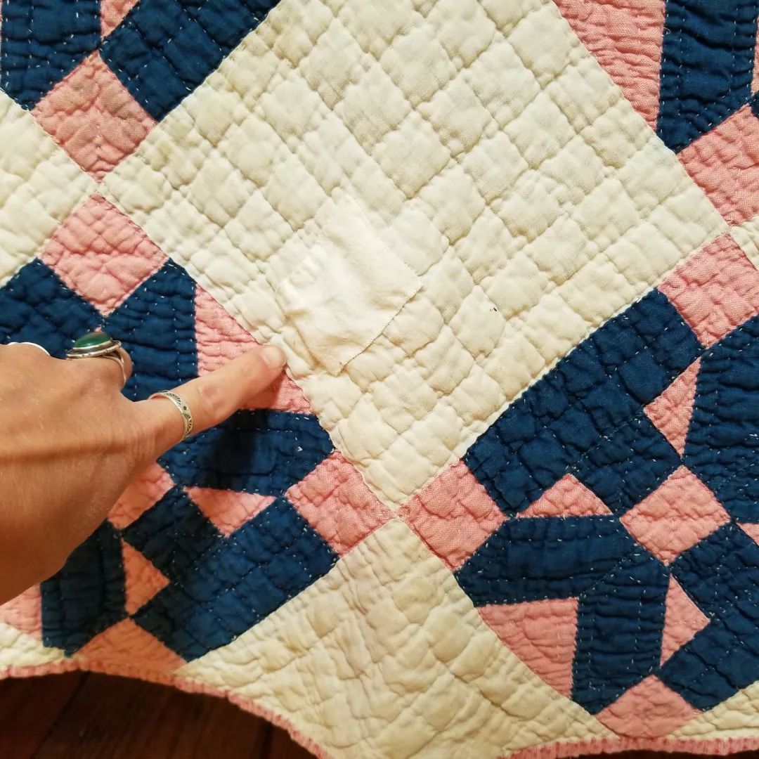 Indigo and Pink Quilt