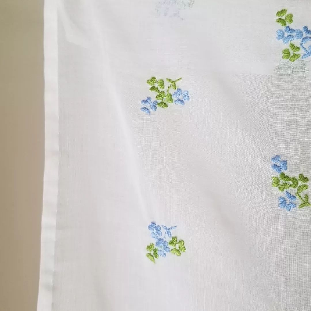 Sheer, Embroidered, Table Cloth