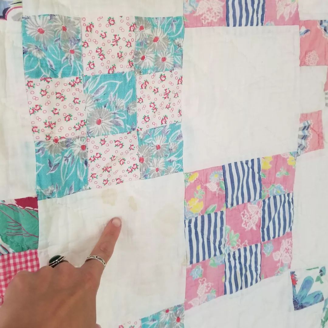Mid 20th Century, 9 Patch Quilt
