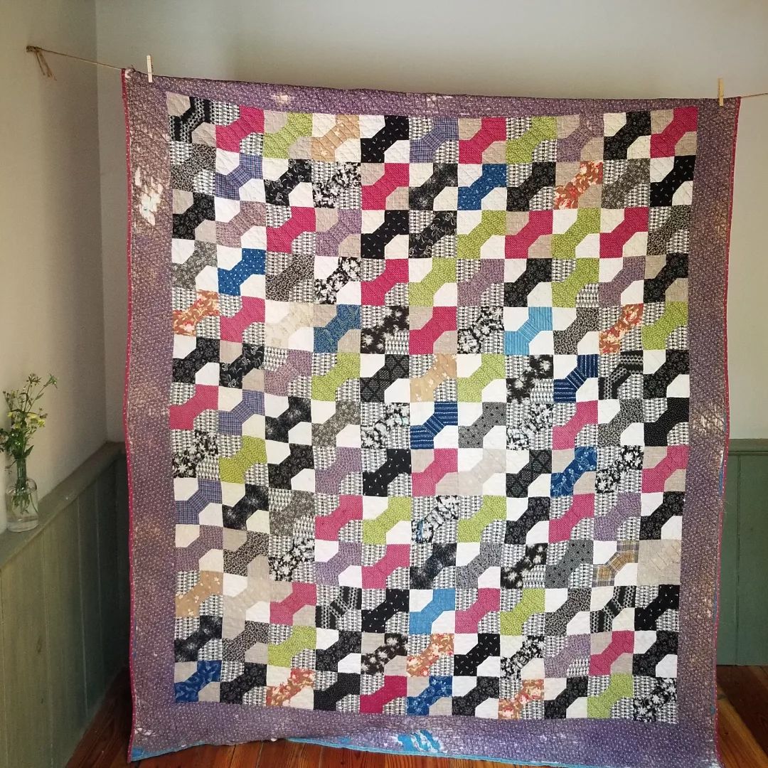 Indigo-backed Bow Tie Quilt
