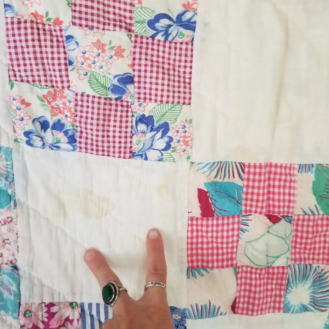 Mid 20th Century, 9 Patch Quilt