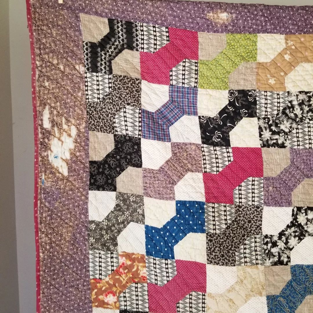 Indigo-backed Bow Tie Quilt