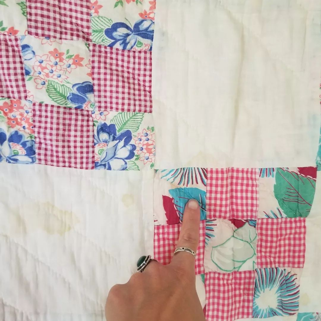 Mid 20th Century, 9 Patch Quilt